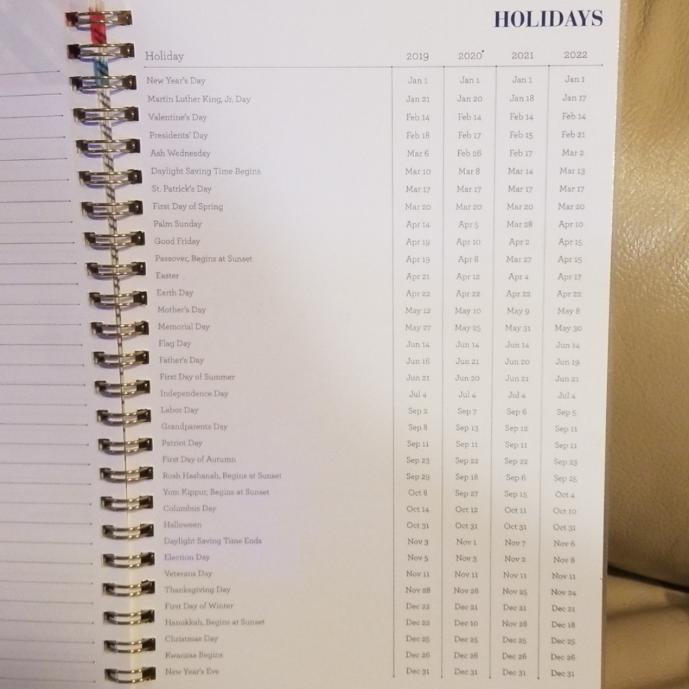 🌸Cute Blue Sky Tabbed Planner July 2019-June 2020 - Picture 5 of 6